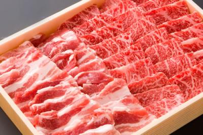 豊後牛もも焼肉用/国産ハーブ豚バラ焼肉用 